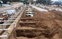 Συγκλονιστικό - Αμέτρητοι οι τάφοι για τα θύματα της πανδημίας - Φωτογραφία 2