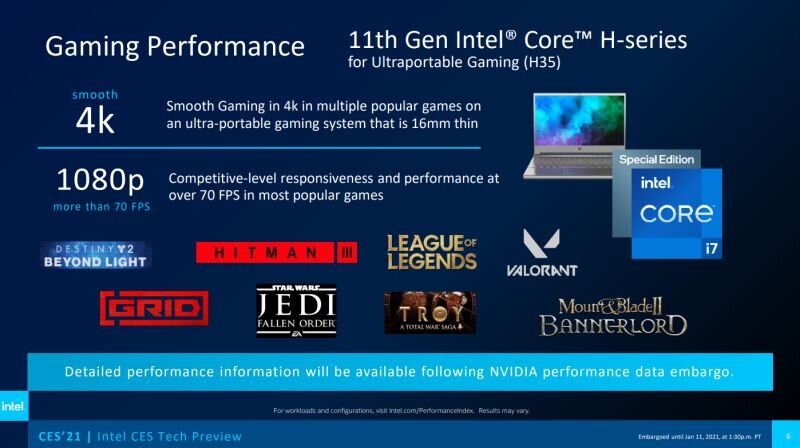 Intel Tiger Lake CPUs στα επόμενα Gaming laptops - Φωτογραφία 6