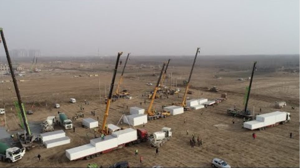 Κίνα χτίζει από το μηδέν κέντρα καραντίνας μέσα σε τρία 24ωρα - Φωτογραφία 2