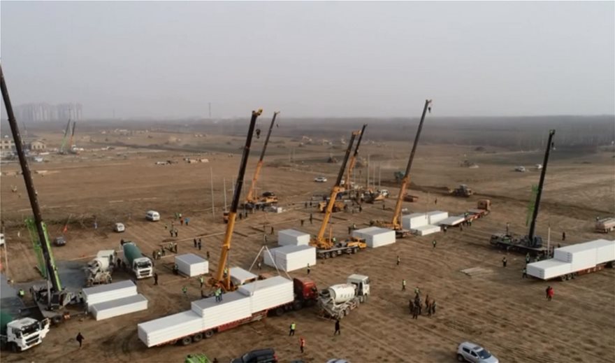 Κίνα χτίζει από το μηδέν κέντρα καραντίνας μέσα σε τρία 24ωρα - Φωτογραφία 3