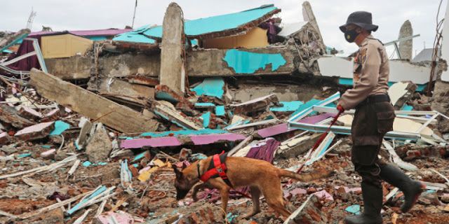 Ινδονησία: Στους 73 ο αριθμός των νεκρών από τον σεισμό των 6,2 βαθμών - Οι καταρρακτώδεις βροχές δυσκολεύουν τις έρευνες - Φωτογραφία 1