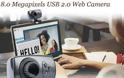 Web Camera 8.0 Megapixels USB 2.0 High-definition Clip-on with Microphone - Φωτογραφία 2