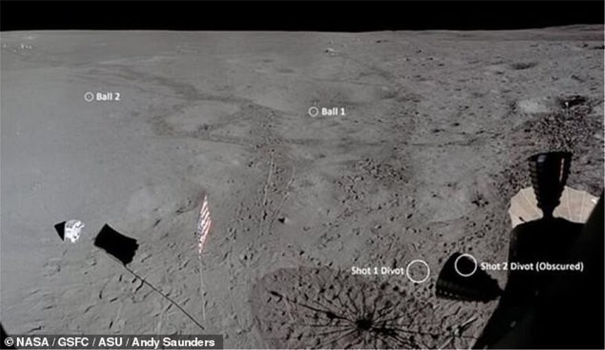 Βρέθηκε μετά από 50 χρόνια στη Σελήνη η χαμένη μπάλα γκολφ του Άλαν Σέπαρντ - Φωτογραφία 7