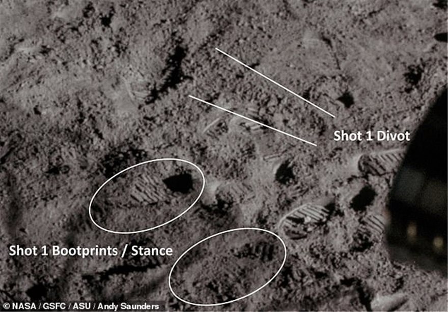 Βρέθηκε μετά από 50 χρόνια στη Σελήνη η χαμένη μπάλα γκολφ του Άλαν Σέπαρντ - Φωτογραφία 9