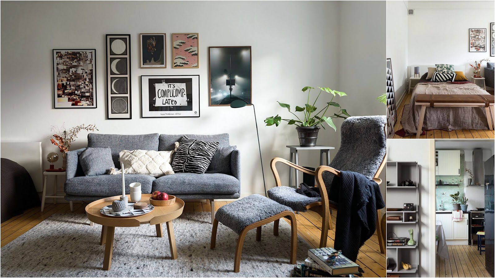 Σκανδιναβικό και Μποέμ ύφος σε διαμέρισμα 40τμ - Φωτογραφία 2