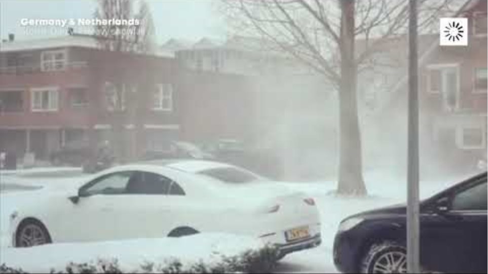 Η χιονοθύελλα «Ντάρσι» σάρωσε Ολλανδία και Γερμανία - Προβλήματα με πτήσεις και τις εξετάσεις κορωνοϊού - Φωτογραφία 2