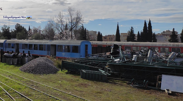 Μουσειακό σιδηροδρομικό τροχαίο υλικό σε γραμμές του Εργοστασίου Οχημάτων Θεσσαλονίκης. Εικόνες. - Φωτογραφία 4