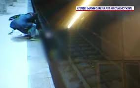 Ρουμανία: Μια νεαρή γυναίκα πήδηξε στις γραμμές του μετρό στο σταθμό Dristor. Σώθηκε εγκαίρως από περαστικούς! Βίντεο! - Φωτογραφία 1