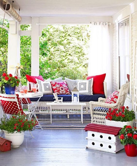 Κόκκινες ...Πινελιές στην αυλή ή το μπαλκόνι σας - Φωτογραφία 9