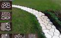 DIY Τσιμεντένια μονοπάτια - διαμορφώσεις κήπου με καλούπι - Φωτογραφία 2