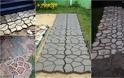 DIY Τσιμεντένια μονοπάτια - διαμορφώσεις κήπου με καλούπι - Φωτογραφία 3
