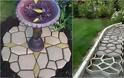 DIY Τσιμεντένια μονοπάτια - διαμορφώσεις κήπου με καλούπι - Φωτογραφία 6