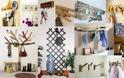 10 Εντυπωσιακές και πρακτικές DIY Κρεμάστρες τοίχου