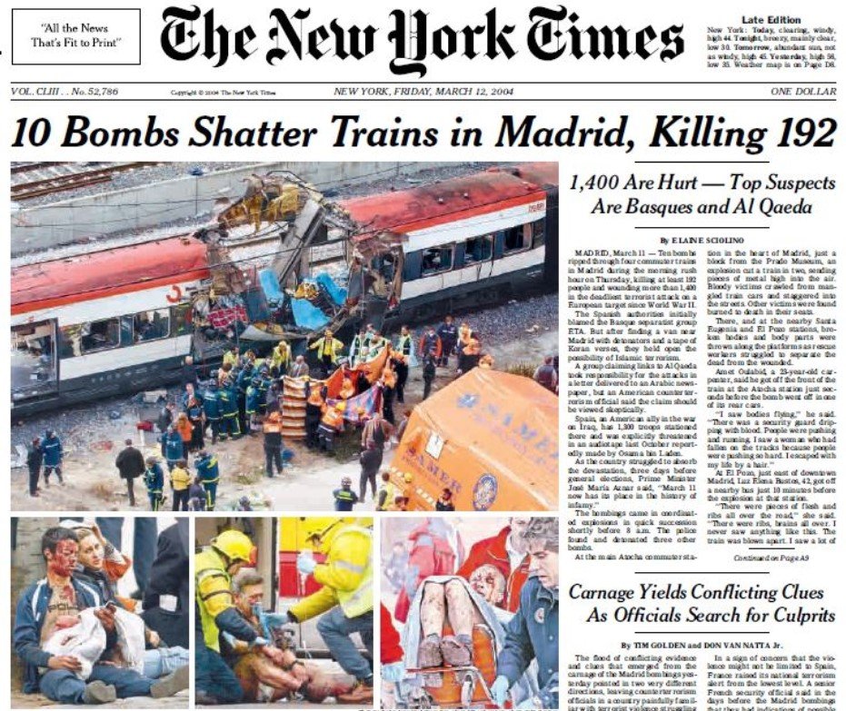 11 Μαρτίου 2004: Η «ευρωπαϊκή 11η Σεπτεμβρίου» - Φωτογραφία 4