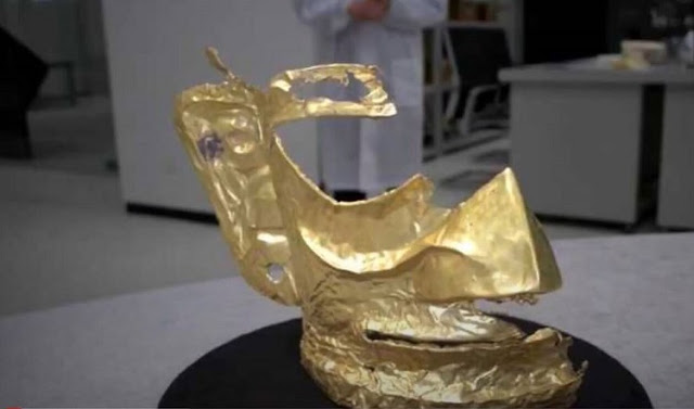 Κίνα : Αρχαιολόγοι ανακάλυψαν χρυσή μάσκα 3.000 ετών - Φωτογραφία 1