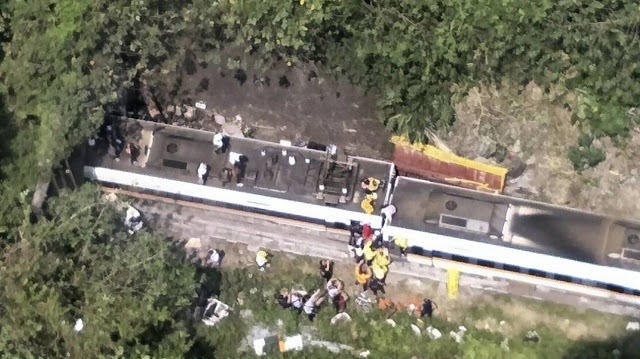 Εκτροχιασμός τρένου μέσα σε τούνελ στην Ταϊβάν - Δεκάδες νεκροί και τραυματίες - Φωτογραφία 1