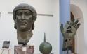 Ρώμη: Γιγαντιαίο άγαλμα του Μεγάλου Κωνσταντίνου ξαναβρήκε το δάχτυλό του μετά από 500 χρόνια