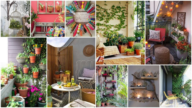 Ιδέες και τρόποι για να ομορφύνετε τους τοίχους στο Καλοκαιρινό Μπαλκόνι σας - Φωτογραφία 1