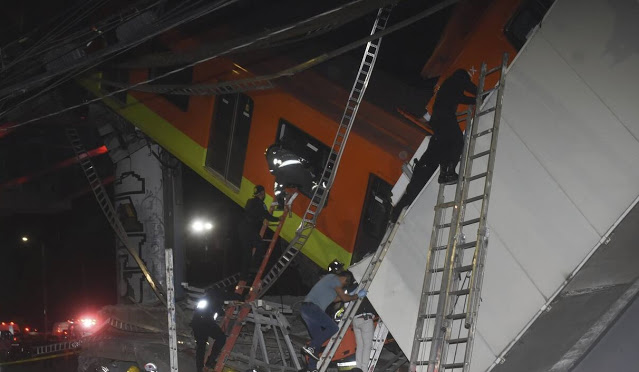 Μεξικό: Κατέρευσε γέφυρα του Μετρό πάνω σε δρόμο - @0 νεκροί και δεκάδες τραυματίες - Φωτογραφία 1
