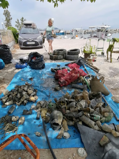 Καθαρισμός στο  λιμάνι του αγίου Δημητρίου  της Βόνιτσας  από την εθελοντική ομάδα “Beach Cleaning - Φωτογραφία 3