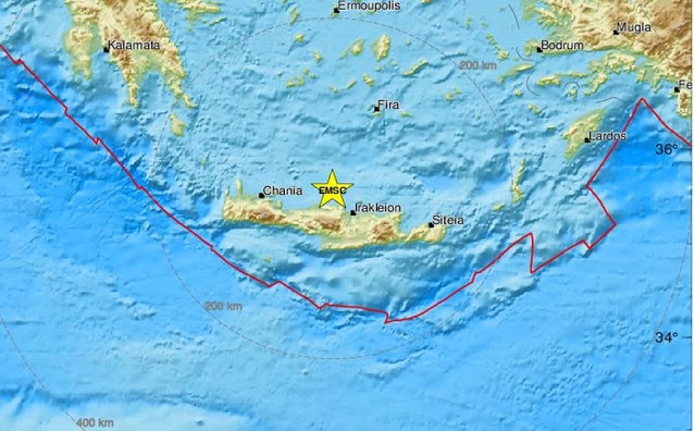 Σεισμός τώρα στην Κρήτη - Φωτογραφία 1