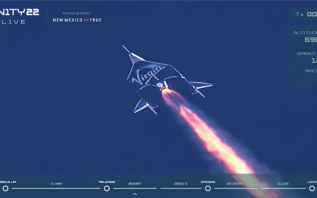 Ο Ρίτσαρντ Μπράνσον έφθασε στο διάστημα με σκάφος της Virgin Galactic - Φωτογραφία 1
