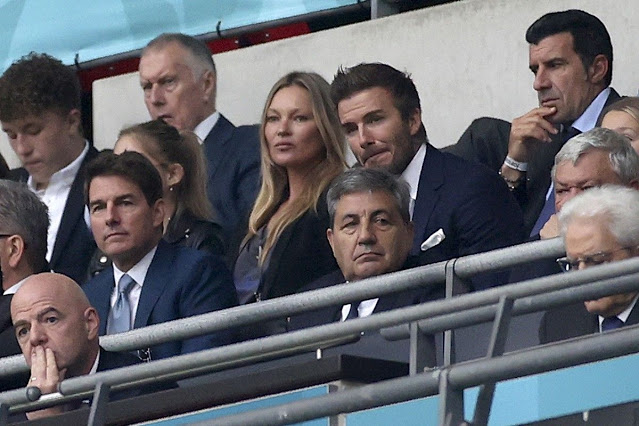 Euro 2020, Ιταλία - Αγγλία: Μπέκαμ, Τομ Κρουζ και Θεοδωρίδης στις εξέδρες του Γουέμπλεϊ - Φωτογραφία 1