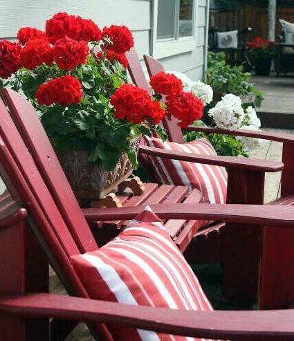 Προσθέστε Κόκκινες ...πινελιές στην αυλή ή το μπαλκόνι σας - Φωτογραφία 20