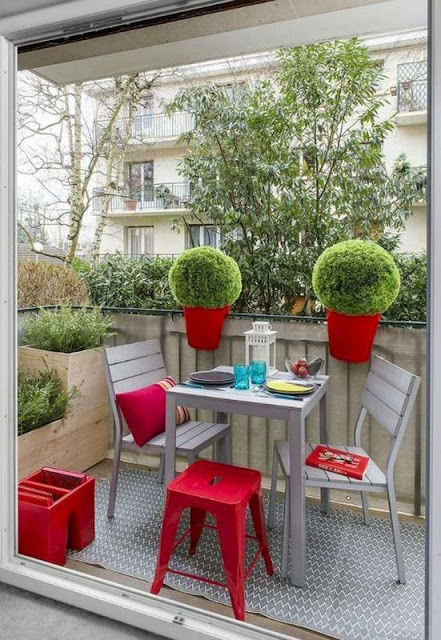 Προσθέστε Κόκκινες ...πινελιές στην αυλή ή το μπαλκόνι σας - Φωτογραφία 33
