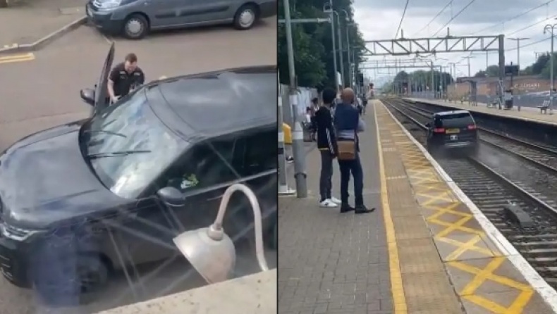 Έφυγε γκαζωμένος μέσα στις γραμμές του τρένου, για να ξεφύγει από την αστυνομία (βίντεο) - Φωτογραφία 1