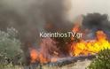 Φωτιά στο Καλέντζι Κορινθίας - Ενισχύθηκα οι πυροσβεστικές δυνάμεις