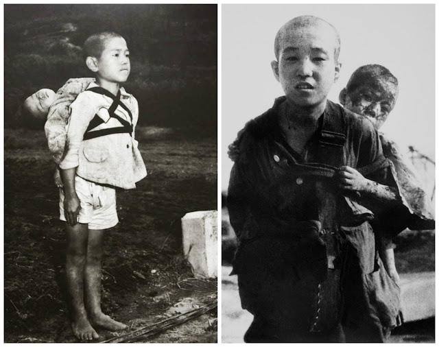 Το αγόρι που κουβαλά τον νεκρό αδερφό του στο Ναγκασάκι - Φωτογραφία 2