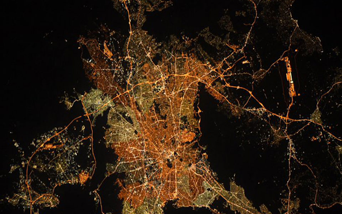 Η Αθήνα από τον Διεθνή Διαστημικό Σταθμό ISS - Φωτογραφία 1