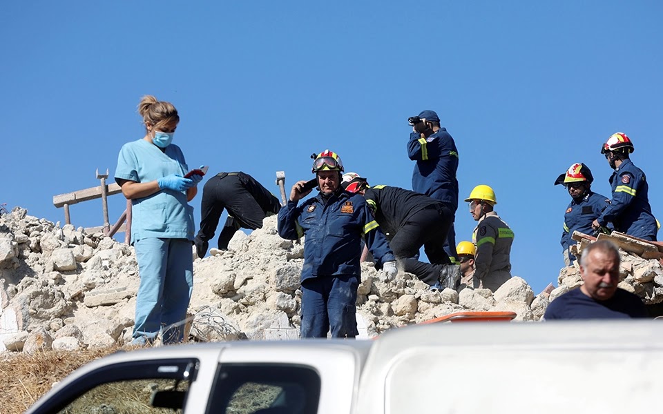 Iσχυρός σεισμός 5,8R στην Κρήτη -  Ένας νεκρός στο Αρκαλοχώρι - Φωτογραφία 1