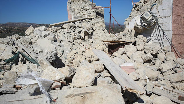 Σεισμός Κρήτη: 35 οι τραυματίες - Τέσσερις νοσηλεύονται - Φωτογραφία 1