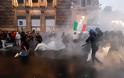 Κοροναϊός - Ιταλία: Επεισόδια και ξύλο σε διαδήλωση αντιεμβολιαστών στη Ρώμη