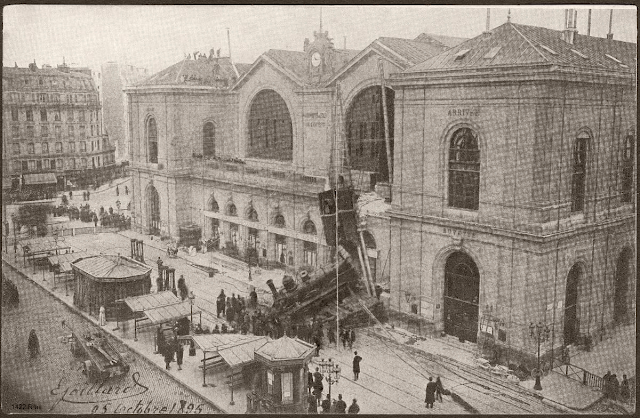 Σαν σήμερα 22 Οκτωβρίου 1895 στο Gare Montparnasse  Το ασύλληπτο   σιδηροδρομικό ατύχημα που  έγραψε ιστορία.  Δείτε video και εικόνες. - Φωτογραφία 2