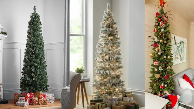 Τεχνητά χριστουγεννιάτικα δέντρα slim και τοίχου για μικρούς χώρους - Φωτογραφία 2