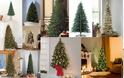 Τεχνητά χριστουγεννιάτικα δέντρα slim και τοίχου για μικρούς χώρους