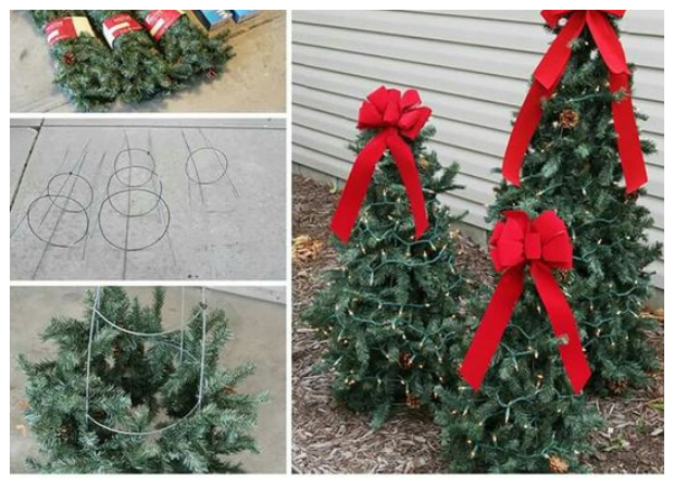DIY Εύκολα Χριστουγεννιάτικα Δέντρα για το Μπαλκόνι ή τον Κήπο σας - Φωτογραφία 7