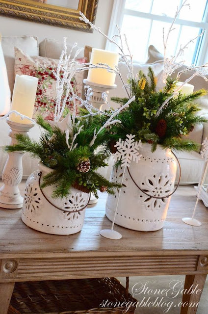 Χριστουγεννιάτικες Διακοσμήσεις σε Λευκό - Ασημί χρώμα - Φωτογραφία 19