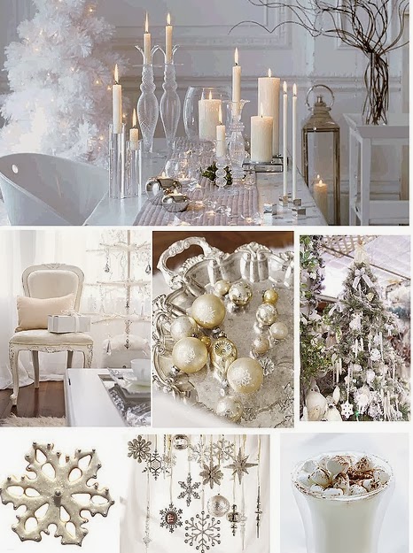 Χριστουγεννιάτικες Διακοσμήσεις σε Λευκό - Ασημί χρώμα - Φωτογραφία 2