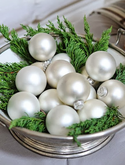 Χριστουγεννιάτικες Διακοσμήσεις σε Λευκό - Ασημί χρώμα - Φωτογραφία 47
