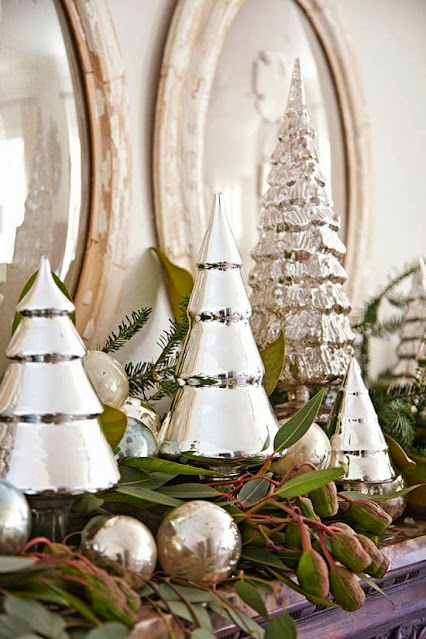 Χριστουγεννιάτικες Διακοσμήσεις σε Λευκό - Ασημί χρώμα - Φωτογραφία 68