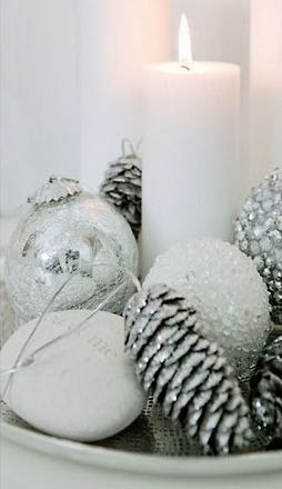 Χριστουγεννιάτικες Διακοσμήσεις σε Λευκό - Ασημί χρώμα - Φωτογραφία 77