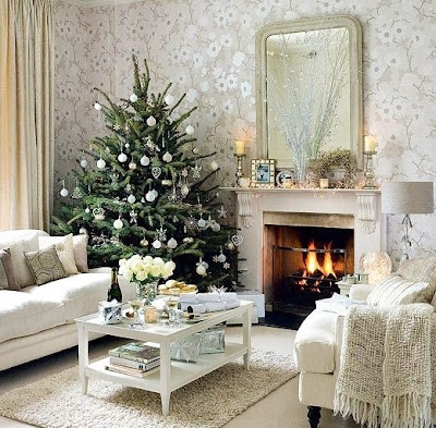 Χριστουγεννιάτικες Διακοσμήσεις σε Λευκό - Ασημί χρώμα - Φωτογραφία 91