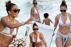 Jennifer Lopez: Το λευκό μπικίνι της μαγνήτισε τα βλέμματα