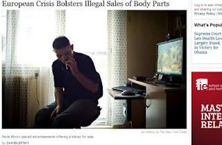 New York Times: Έλληνες πωλούν τα όργανά τους λόγω κρίσης - Φωτογραφία 1