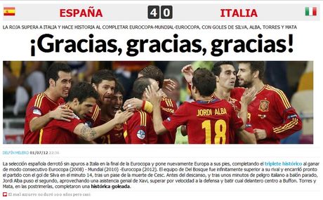 Τι γράφουν τα Ισπανικά και τι τα Ιταλικά ΜΜΕ για τον θρίαμβο της Ισπανίας [ΦΩΤΟ - ΜΕΤΑΦΡΑΣΗ] - Φωτογραφία 2