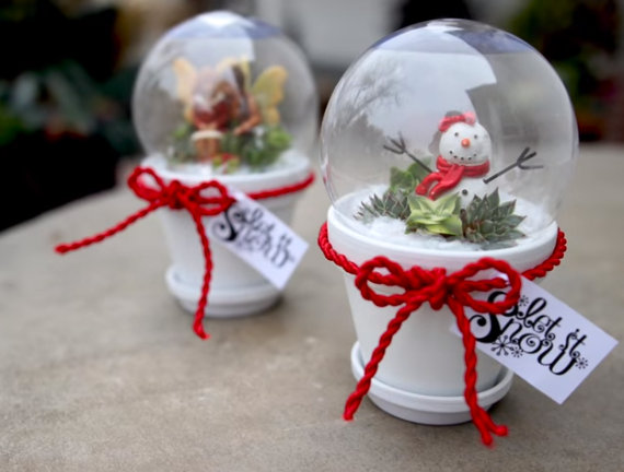 DIY Xιονόμπαλες με φυσικά φυτά για γιορτινή διακόσμηση αλλά και για δώρα - Φωτογραφία 4